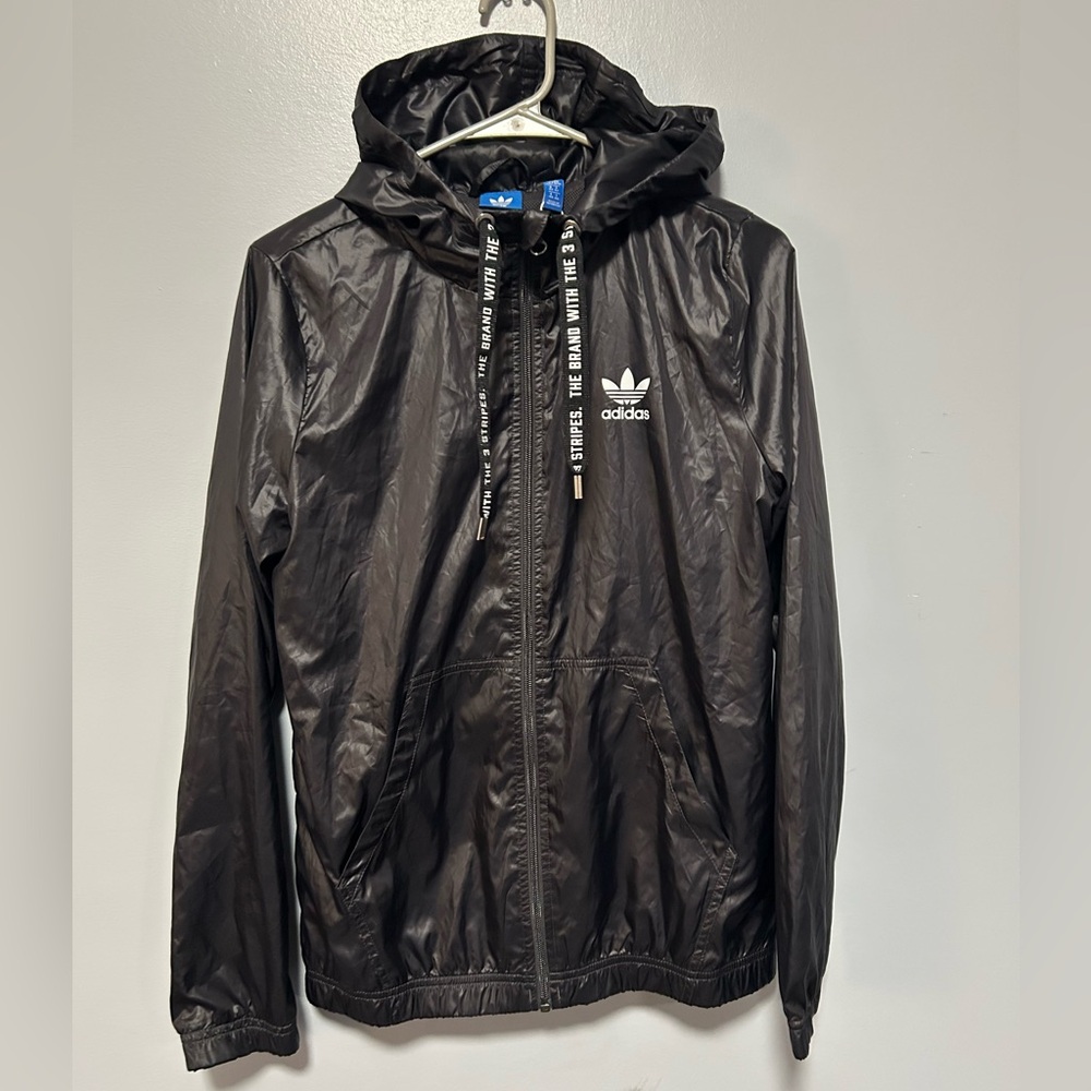 Adidas Trefoil black windbreaker